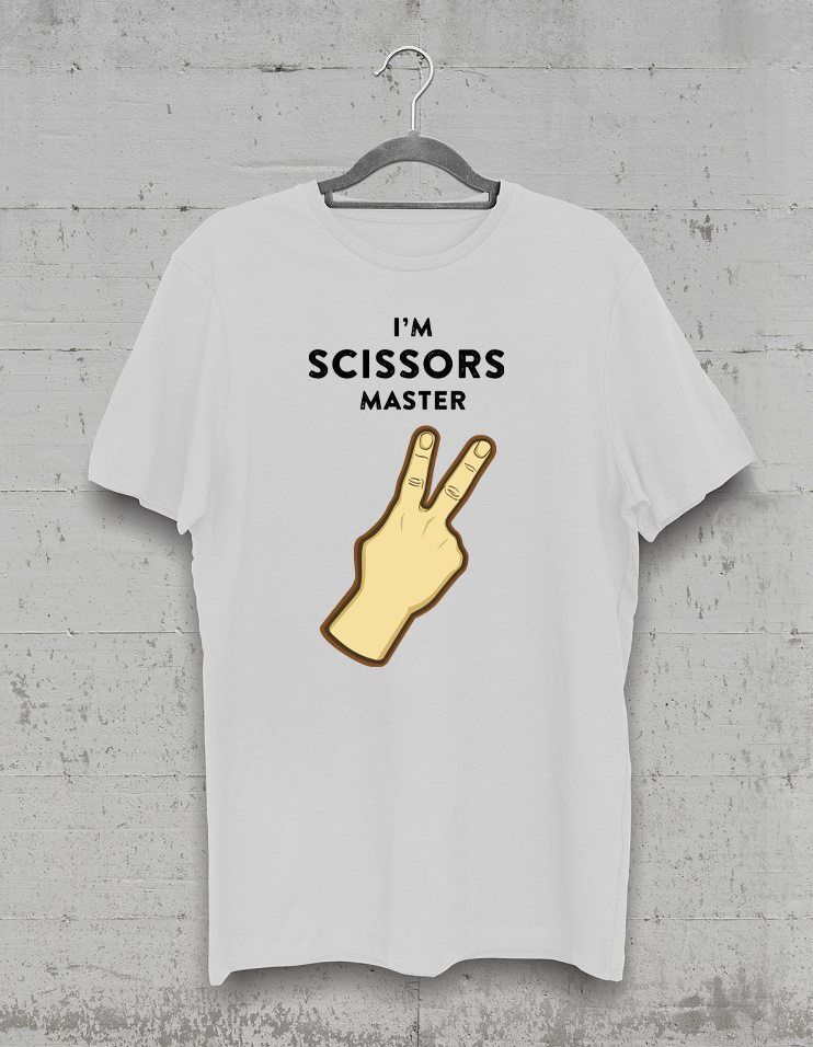 I'm scissors master póló