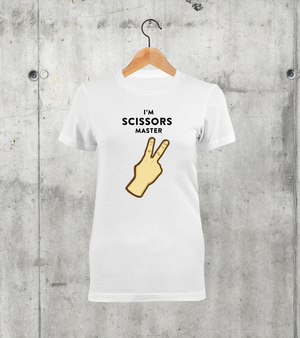 I'm scissors master női póló